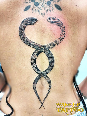 Mandala snake tattoo | Phuket Patong | Wake up Tattoo