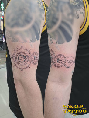 geometric tattoo style|Phuket Patong|Wake up Tattoo Thailand