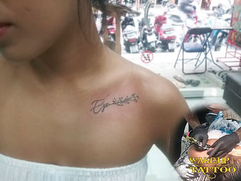 Mini tattoo by Wake up Tattoo Phuket at Patong Beach