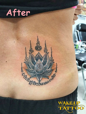 cover up tattoo|Thailand Phuket|Wake up Tattoo