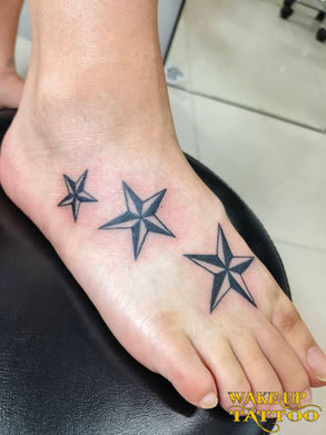 3 stars tattoo|Phuket Thailand|Wake up Tattoo