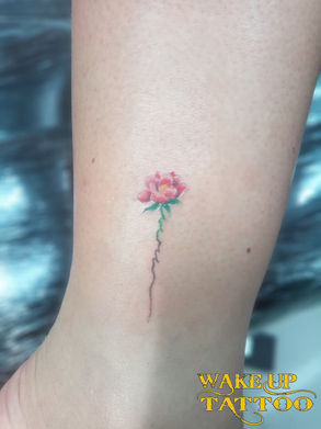 Tiny Flower Tattoo by Wake up Tattoo Phuket