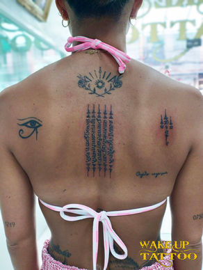 Sak Yant サクヤン traditional tattoo|Thailand Phuket|Wake up Tattoo