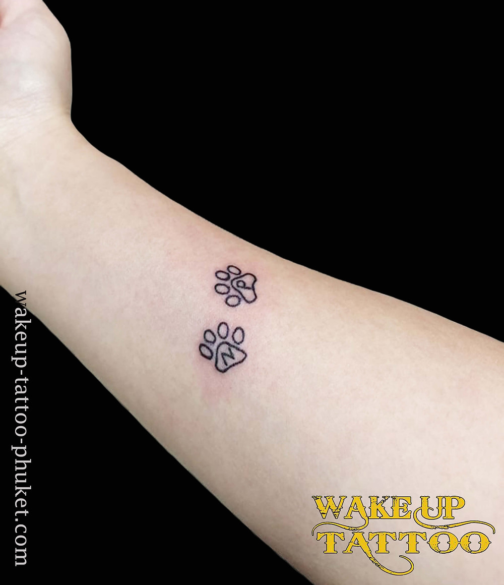 paw pad of cats tattoo by Wake up Tattoo Phuket