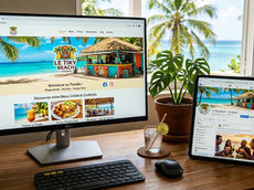Site internet ou Facebook à SXM
