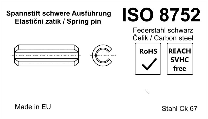 Miniaturbild: Elastični zatik ISO 8752 label