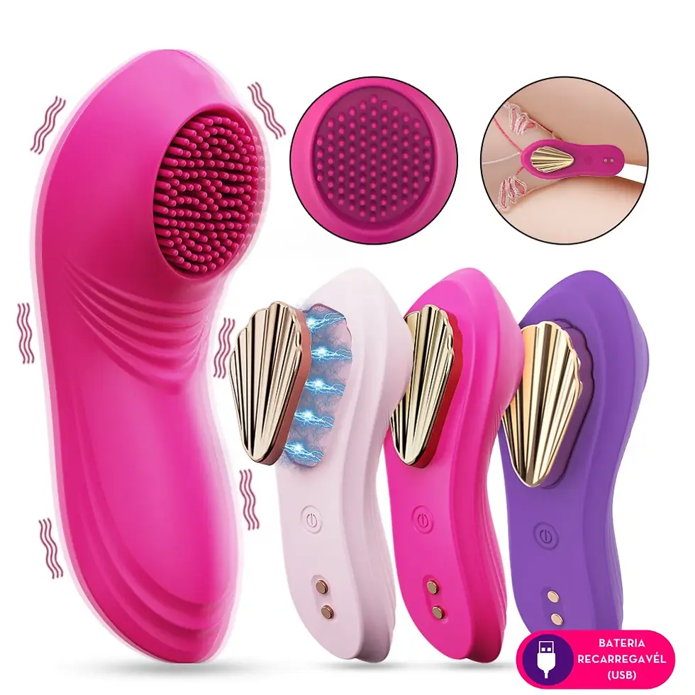 Miniatura: VIBRADOR DE CALCINHA  POR APLICATIVO ROSA PINK MLPP3079