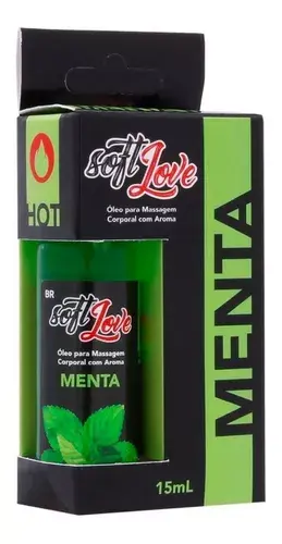 SOFT LOVE GEL BEIJAVEL PARA MASSAGEM MENTA HOT 30 ML