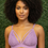 Miniatura: SUTIA EM RENDA COM DETALHE EM X LILAS