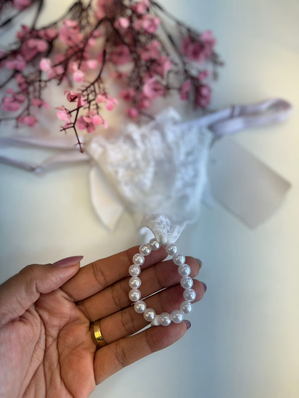 Miniatura: CALCINHA TAILANDESA C/LAÇO E REG. BRANCO