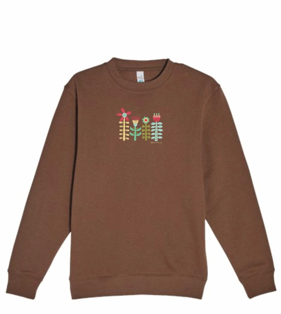 Flower Row Adult Crewneck
