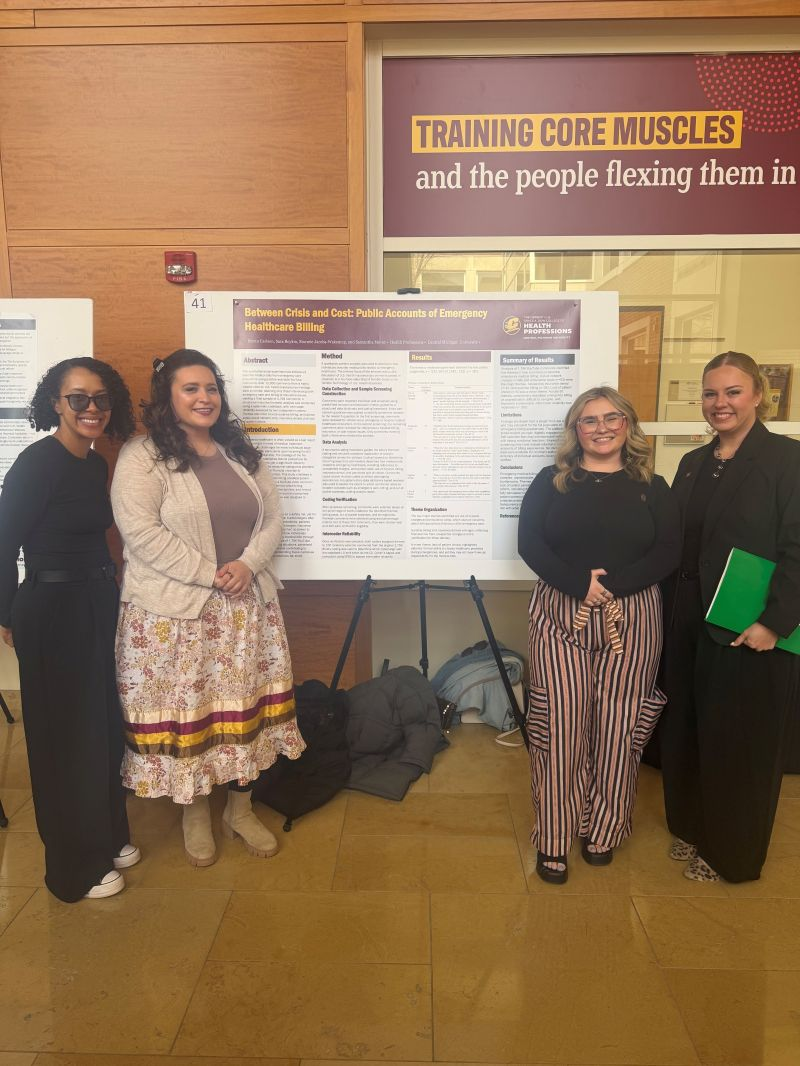 Sara Boykin, Cohort 2024, presented a poster at the Herbert H. & Grace A. Dow College of Health Professions Annual Research Symposium.