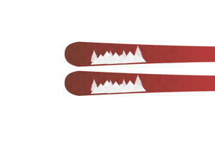 Thumbnail: Type 1 Skis - Lava Red