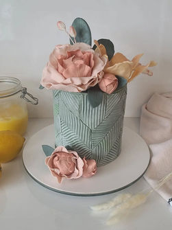 Gâteau pour adulte - pot de fleurs 2