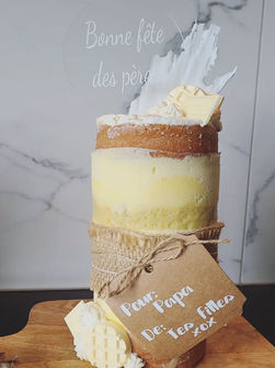 Gâteau pour adulte - naked cake rustique