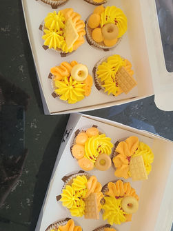 Événement sportif - cupcakes tropicaux