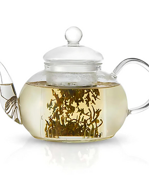 Round Pearl Glass Teapot with Infuser – 800ml | Ritual Essentials