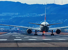 An aeroplane is ready to take off on the runway