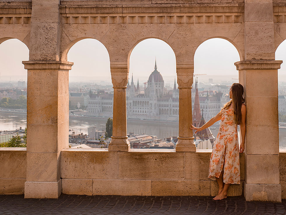 The historic Buda Castle in Budapest