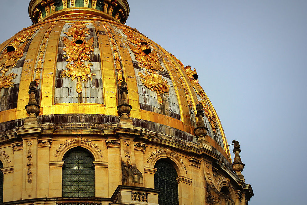 The rooftop of Les Invalides, Paris, France