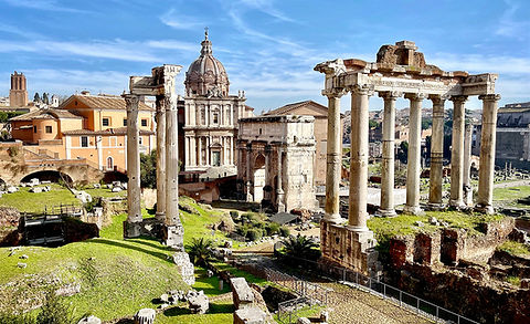 ‘Fori Imperiali’ (Imperial Fora) is an archaeological complex in Rome Photographer Massimo