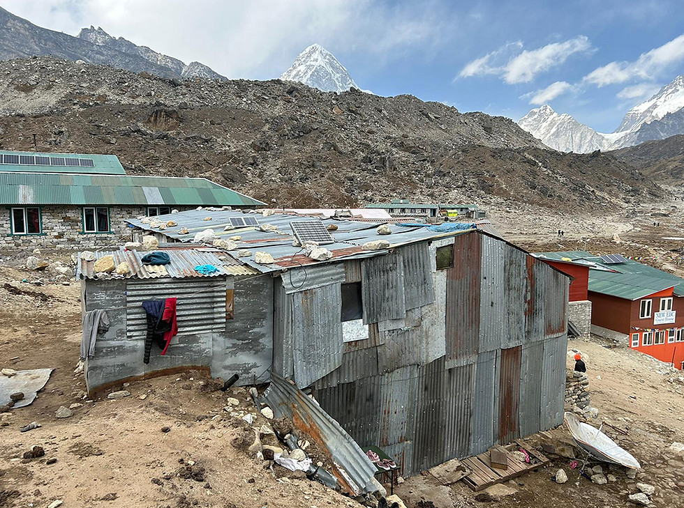 The old Porters House at Lobuche Image courtesy The Nimsdai Foundation