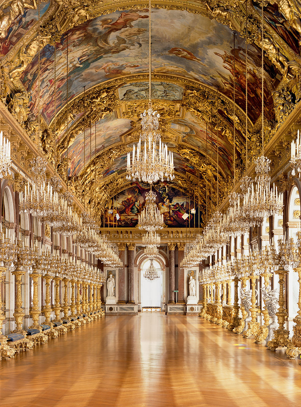 Solo travel Bavaria Great Hall of Mirrors Herrenchiemsee New Palace