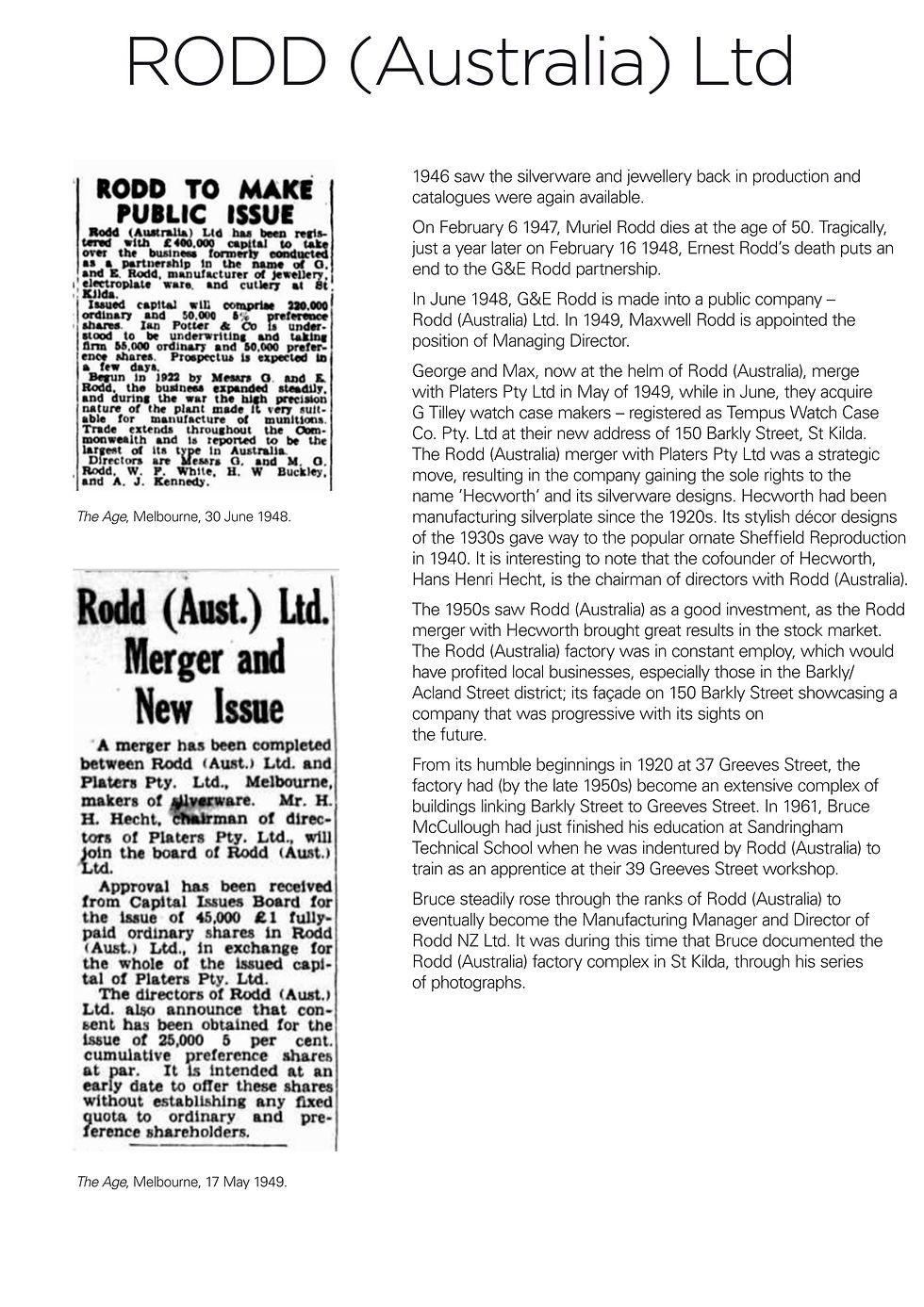 Rodd (Australia) Ltd