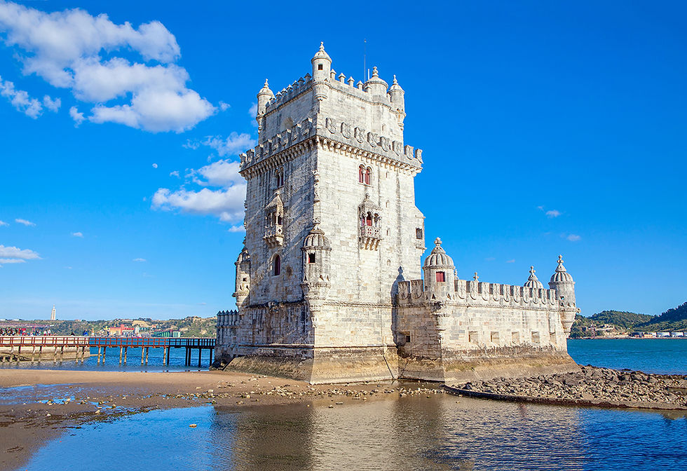 Belém Tower, a 16th Century fortification in Lisbon that served as a point of embarkation