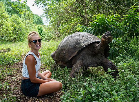 Alissa visiting The Galápagos Islands in 2021