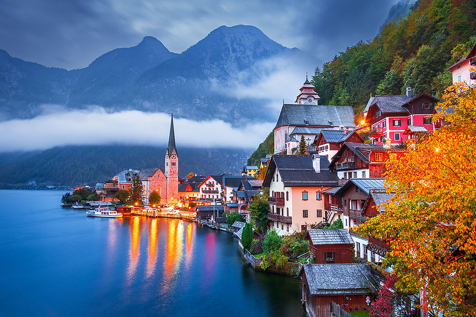 Hallstatt, on Hallstätter See (Lake Hallstatt), in Austria’s Salzkammergut region