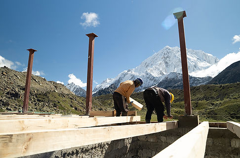 Working on The Porters House in August 2025 R Image courtesy The Nimsdai Foundation