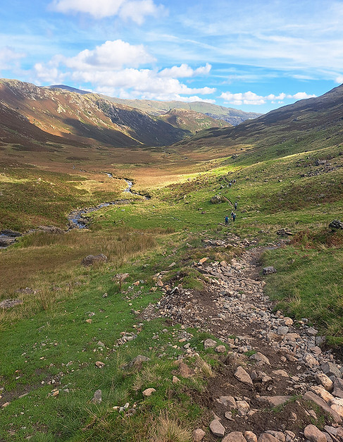 Spectacular views of the English countryside on the Coast to Coast walk Image courtesy RAW
