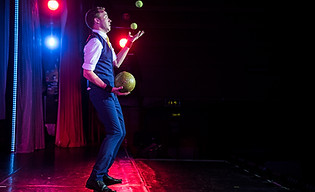 James Bustar is a comedy juggler and entertainer whose work has taken him around the world