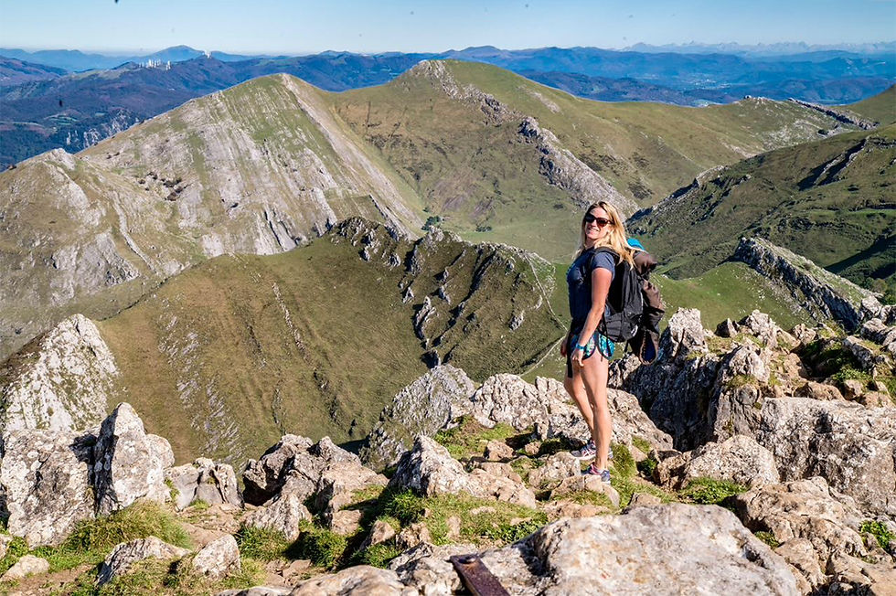 Soaking up the spectacular Txindoki views towards Biarritz.jpg