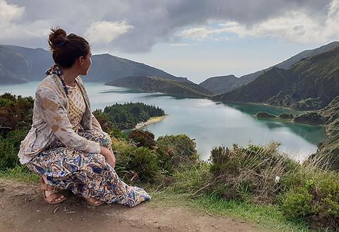 Overlooking the lake on São Miguel island, the largest and most populous island in Portuga