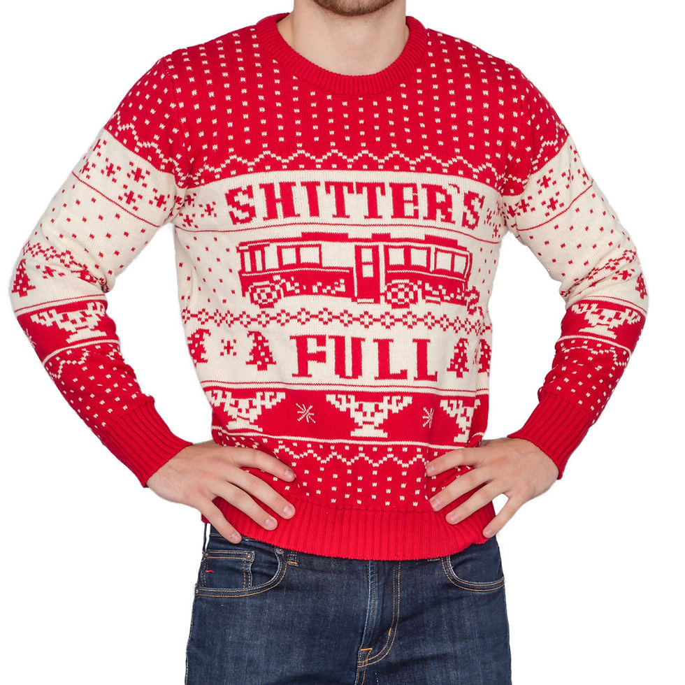 Cousin Eddie's 'Shitter's Full' National Lampoon Christmas Vacation Ugly Sweater