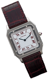 Cartier Santos-Dumont Extra-Plate Platinum Red Ruby