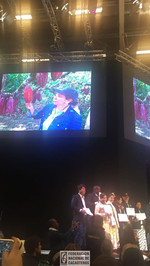 Presentación de fotografías en el Salon du chocolat en parís