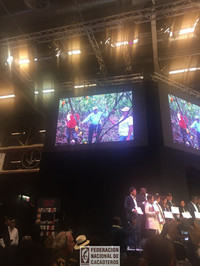 Presentación de fotografías en el Salon du chocolat en parís