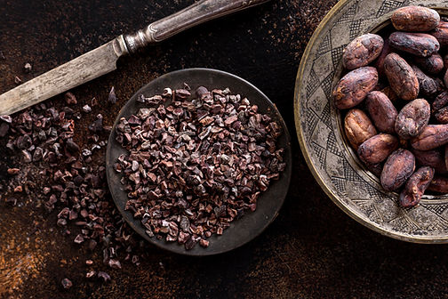 top-view-of-grounded-cocoa-beans-on-plat