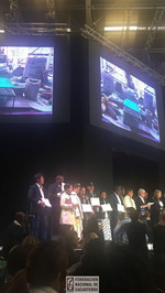 Presentación de fotografías en el Salon du chocolat en parís