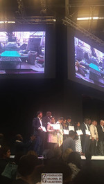 Presentación de fotografías en el Salon du chocolat en parís