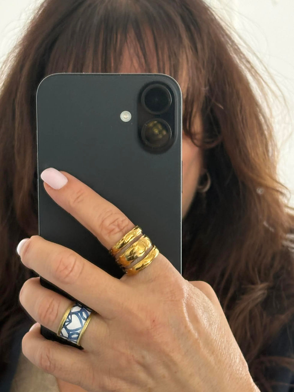 Kardia – Handcrafted Greek Blue Heart Ring