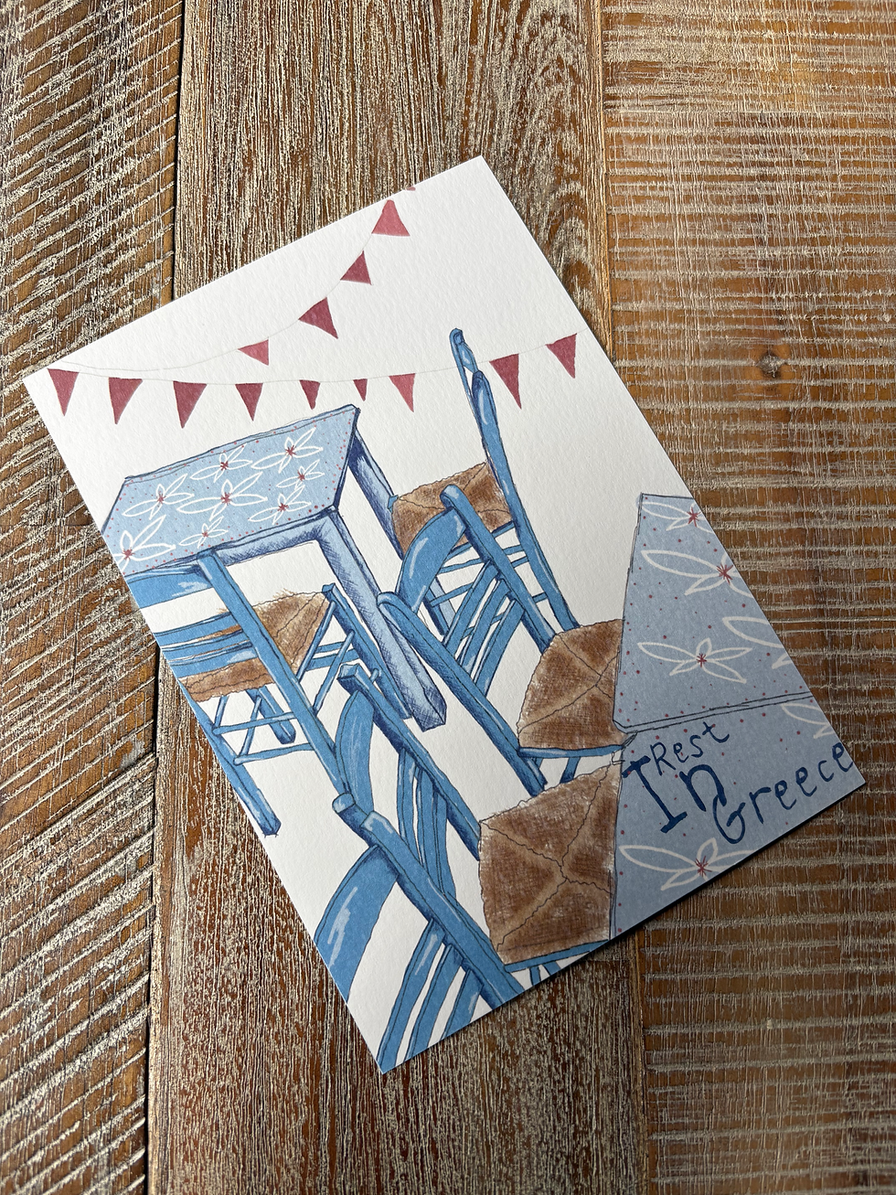 Thumbnail: Rest in Greece wall art Print