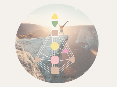 Laptop displaying a blog post about Manifesting Generators in Human Design with a body graph image in a website editor
