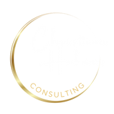 Logo: Goldener Kreis mit blauer Schrift