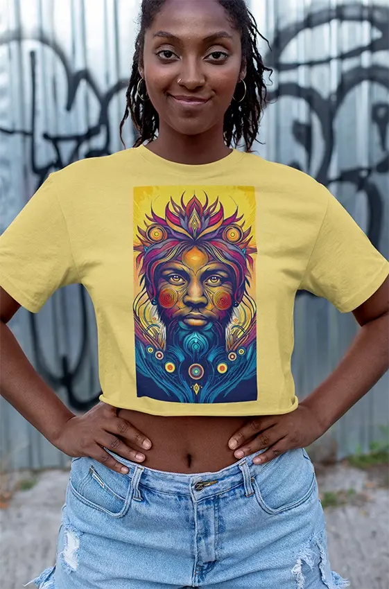 132 Cold fusion,  Radiant Ethereal Portrait: Fusion of Tradition and Digital Art