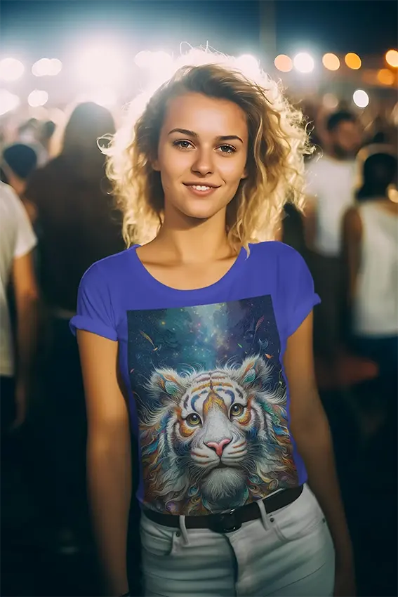 080 Cold fusion, Galactic Tiger Majesty: A Cosmic Dance of Colors