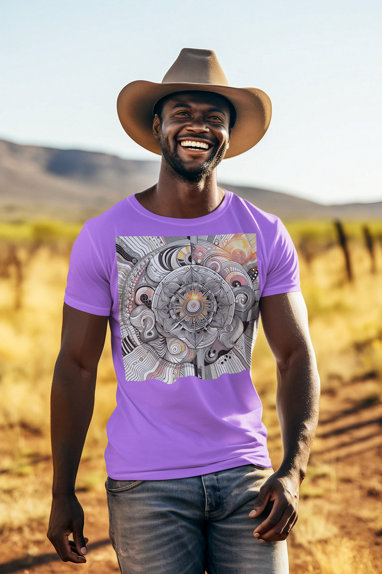 034 Cold fusion, Radiant Mandala Complexity - Black & White Art Series